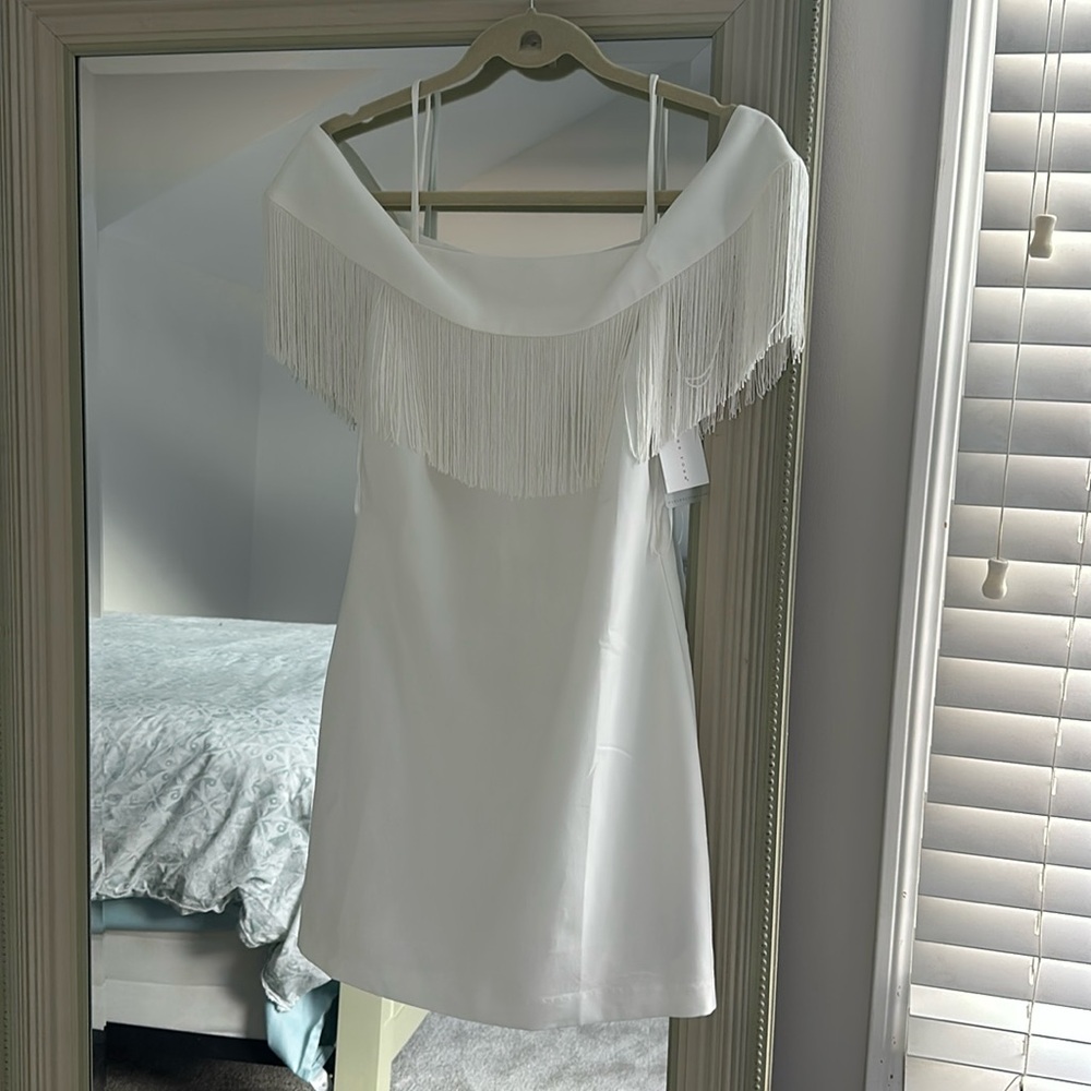Endless Rose Off-the-shoulder fringe dress